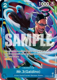 Mr.3(Galdino) (Alternate Art) PRB02-009